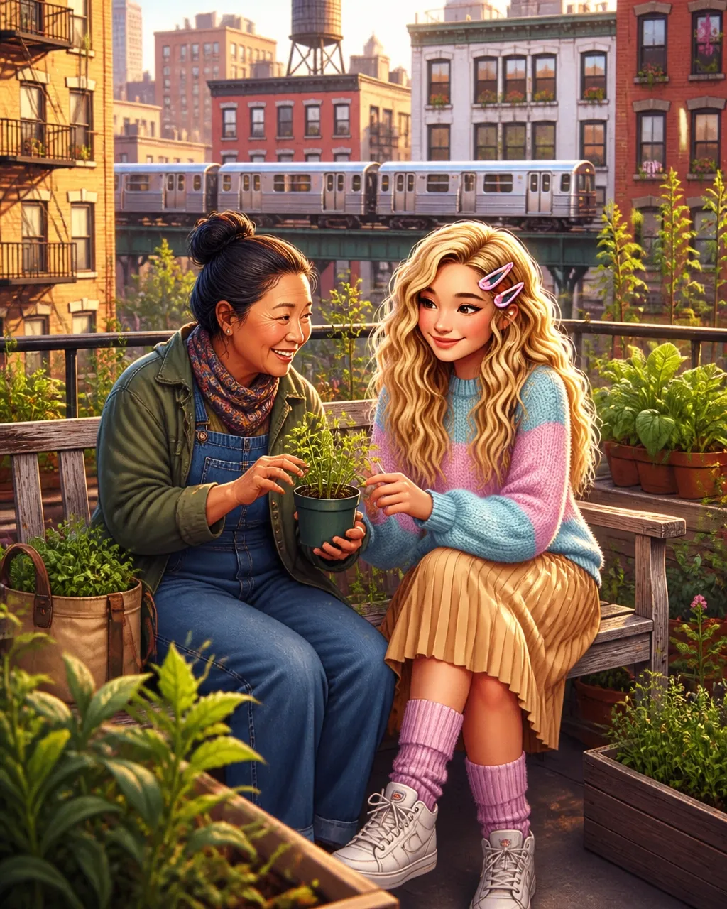Bella descubriendo Nueva York